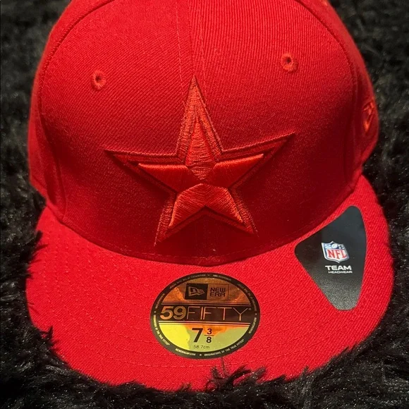 New Era Red Star Cowboys 7 3/8 Fitted 59FIFTY Cap - Picture 1 of 10